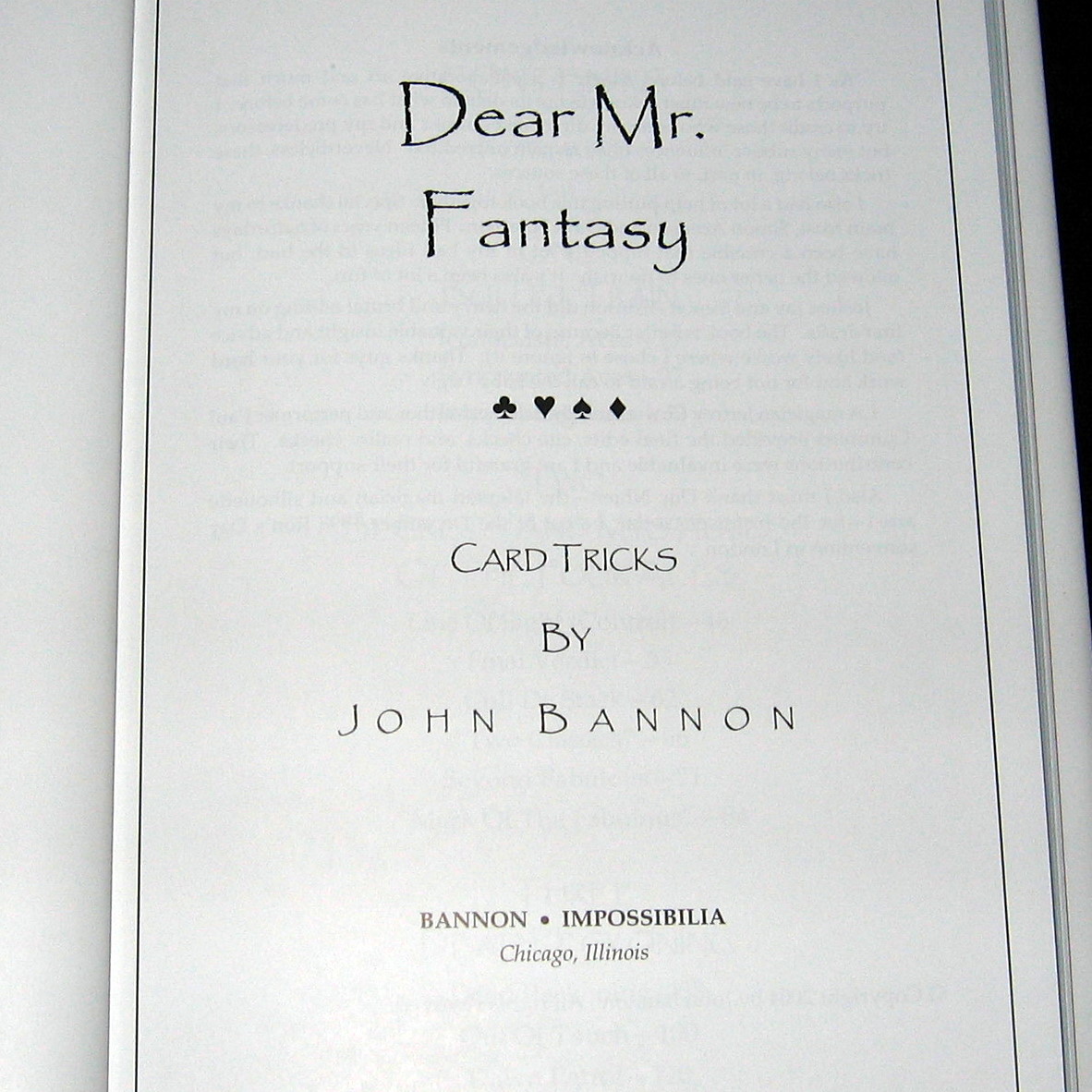 john bannon dear mr fantasy video