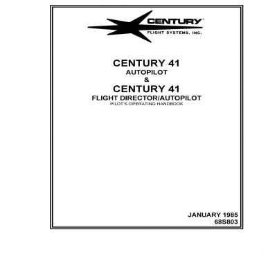 century iii autopilot installation manual